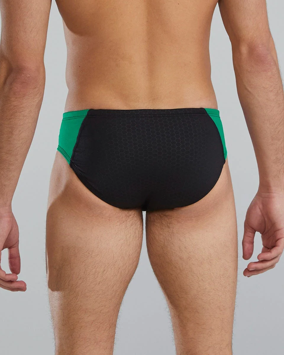 Durafast Elite® Men's Blade Splice Brief Swimsuit - Hexa 10 Durafast Elite® Men's Blade Splice Brief Swimsuit - Hexa