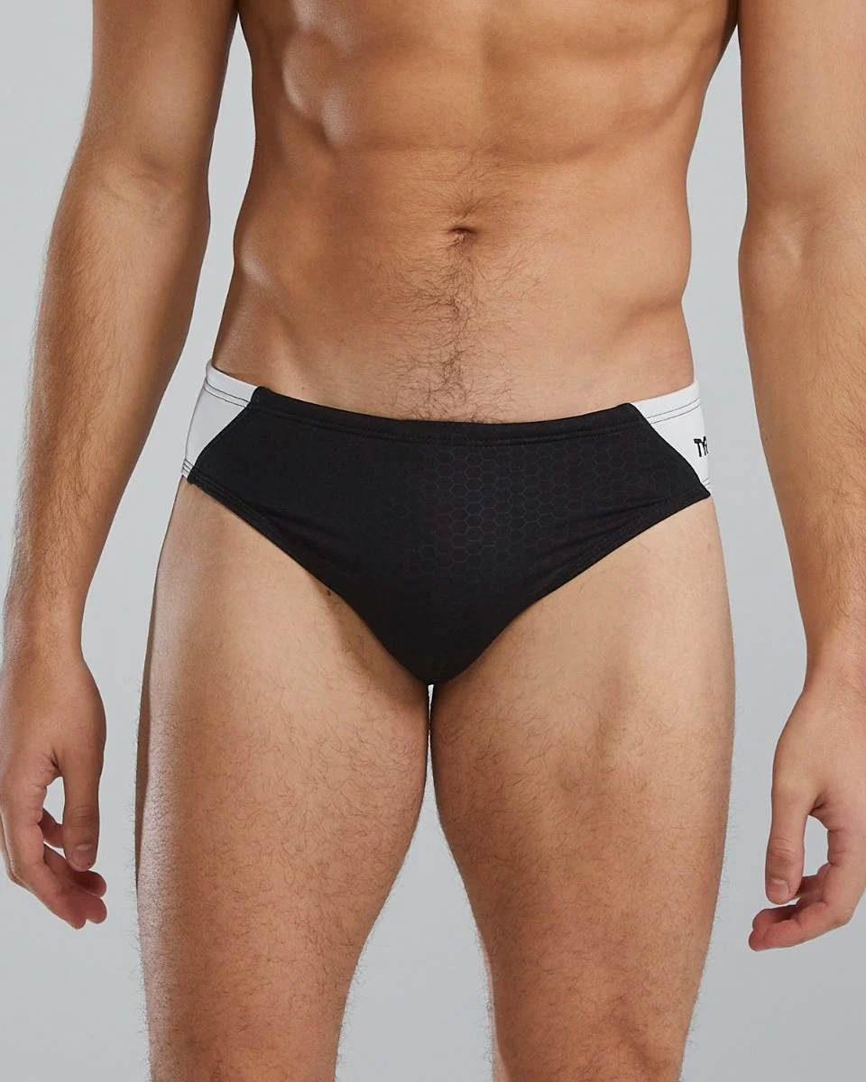 Durafast Elite® Men's Blade Splice Brief Swimsuit - Hexa 13 Durafast Elite® Men's Blade Splice Brief Swimsuit - Hexa