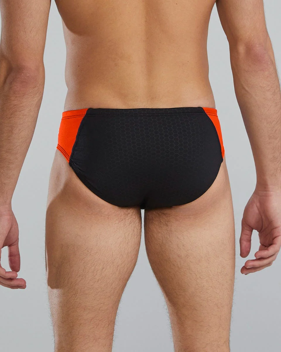 Durafast Elite® Men's Blade Splice Brief Swimsuit - Hexa 18 Durafast Elite® Men's Blade Splice Brief Swimsuit - Hexa