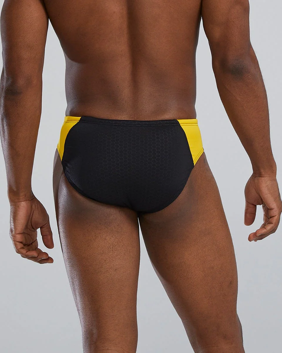Durafast Elite® Men's Blade Splice Brief Swimsuit - Hexa 2 Durafast Elite® Men's Blade Splice Brief Swimsuit - Hexa