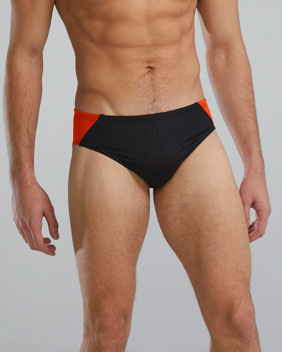 Durafast Elite® Men's Blade Splice Brief Swimsuit - Hexa 20 Durafast Elite® Men's Blade Splice Brief Swimsuit - Hexa