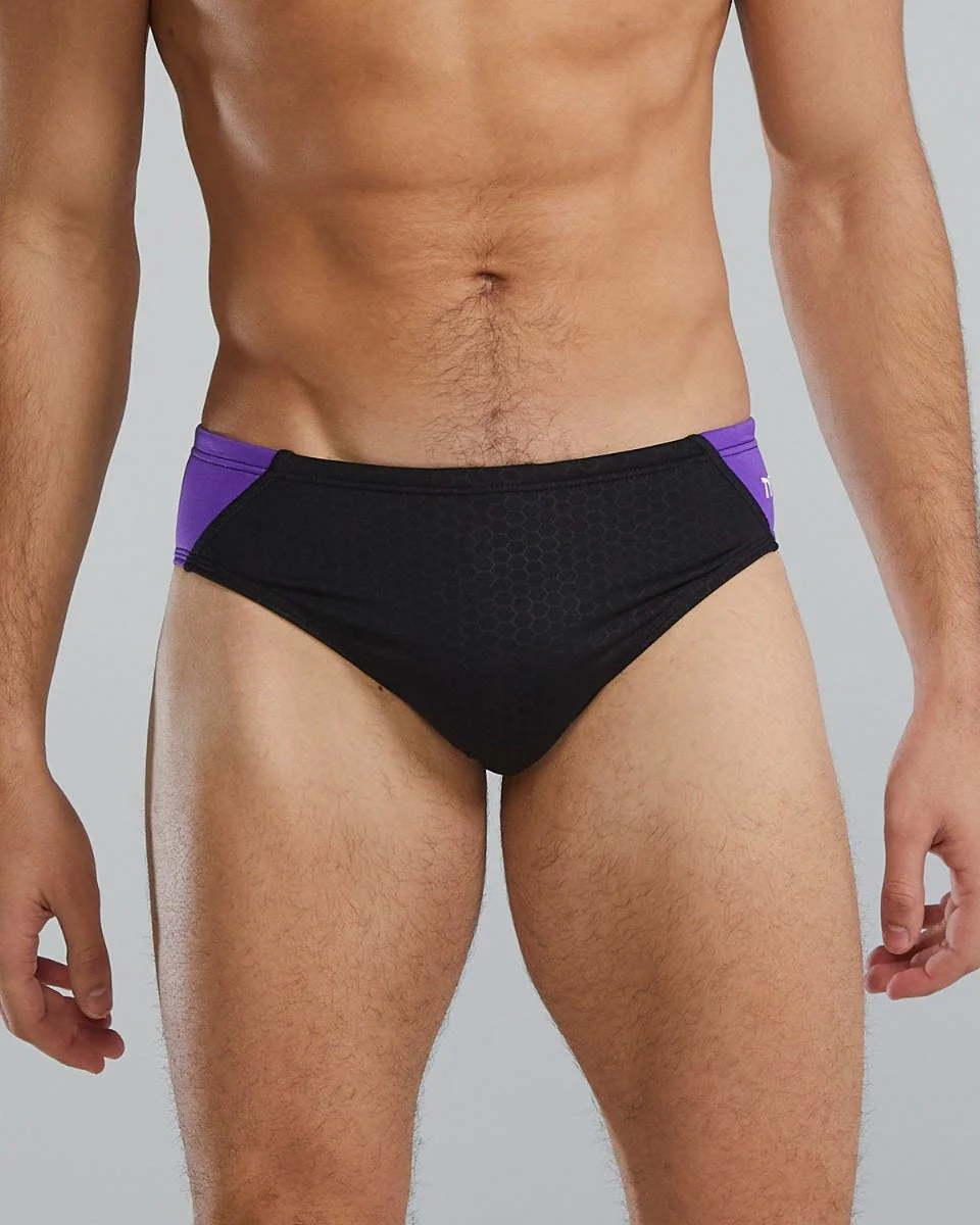 Durafast Elite® Men's Blade Splice Brief Swimsuit - Hexa 21 Durafast Elite® Men's Blade Splice Brief Swimsuit - Hexa
