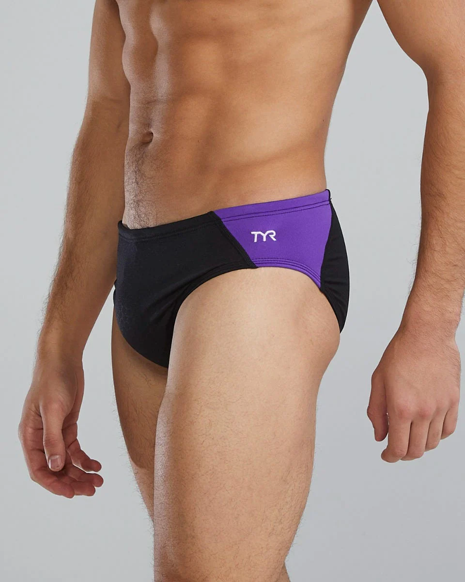 Durafast Elite® Men's Blade Splice Brief Swimsuit - Hexa 23 Durafast Elite® Men's Blade Splice Brief Swimsuit - Hexa