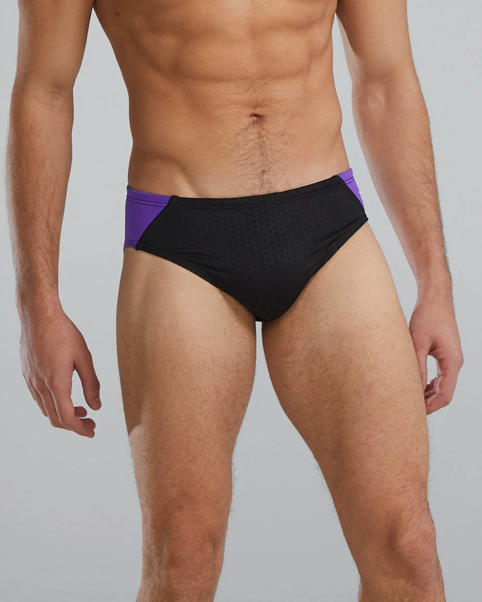 Durafast Elite® Men's Blade Splice Brief Swimsuit - Hexa 24 Durafast Elite® Men's Blade Splice Brief Swimsuit - Hexa