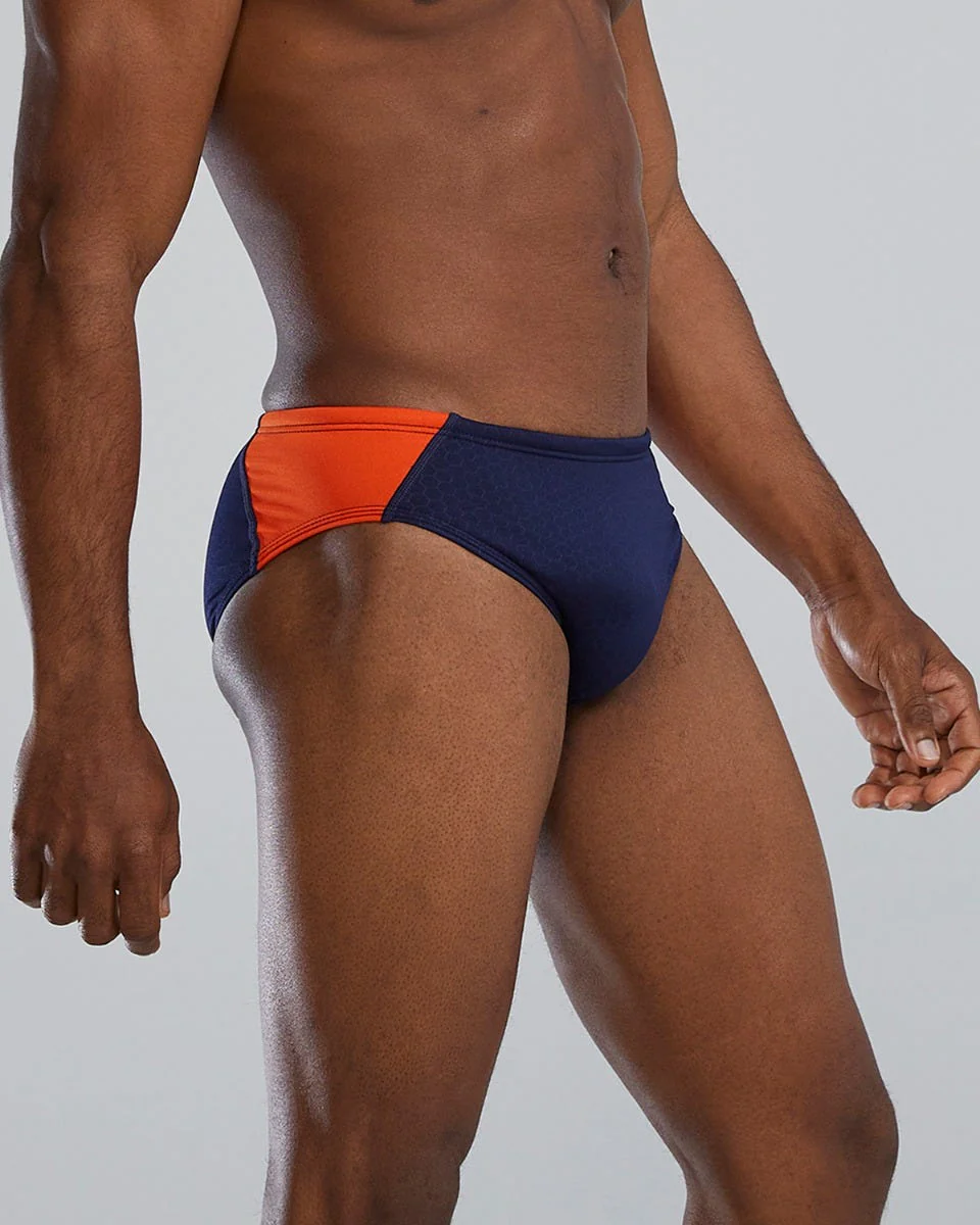 Durafast Elite® Men's Blade Splice Brief Swimsuit - Hexa 36 Durafast Elite® Men's Blade Splice Brief Swimsuit - Hexa