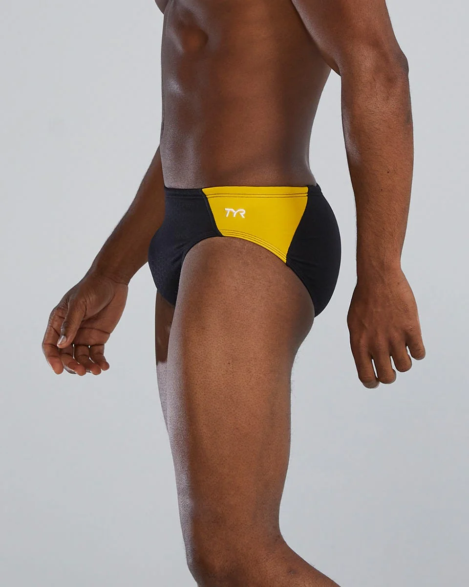 Durafast Elite® Men's Blade Splice Brief Swimsuit - Hexa 4 Durafast Elite® Men's Blade Splice Brief Swimsuit - Hexa