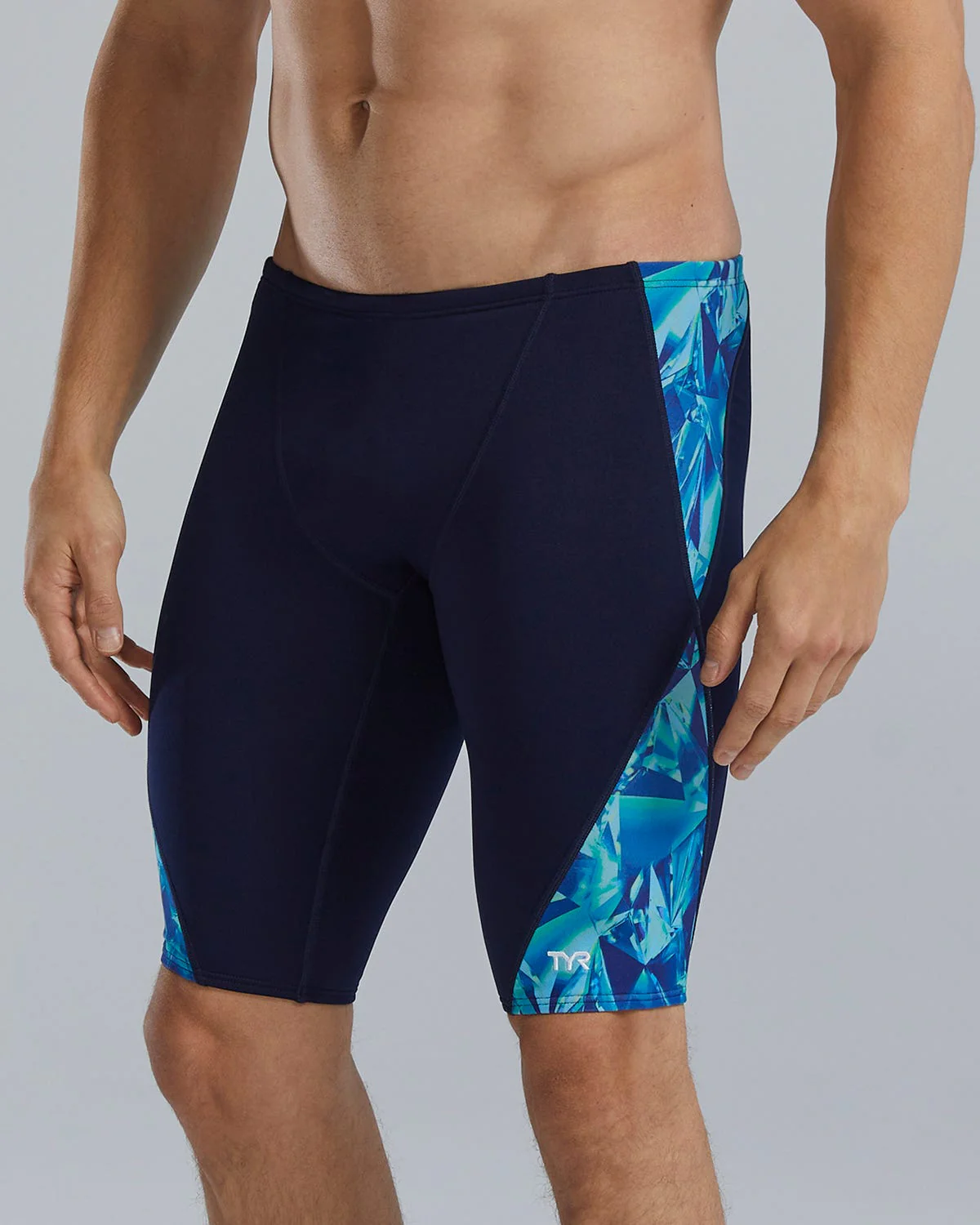 Durafast Elite® Men's Blade Splice Jammer Swimsuit - Crystalized 25 Durafast Elite® Men's Blade Splice Jammer Swimsuit - Crystalized