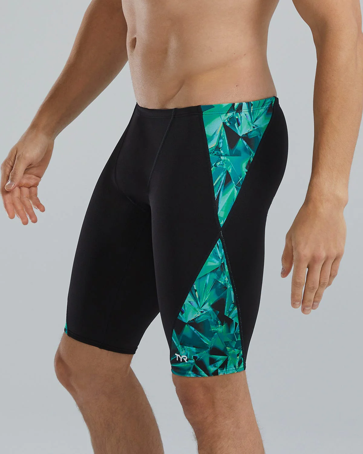 Durafast Elite® Men's Blade Splice Jammer Swimsuit - Crystalized 9 Durafast Elite® Men's Blade Splice Jammer Swimsuit - Crystalized