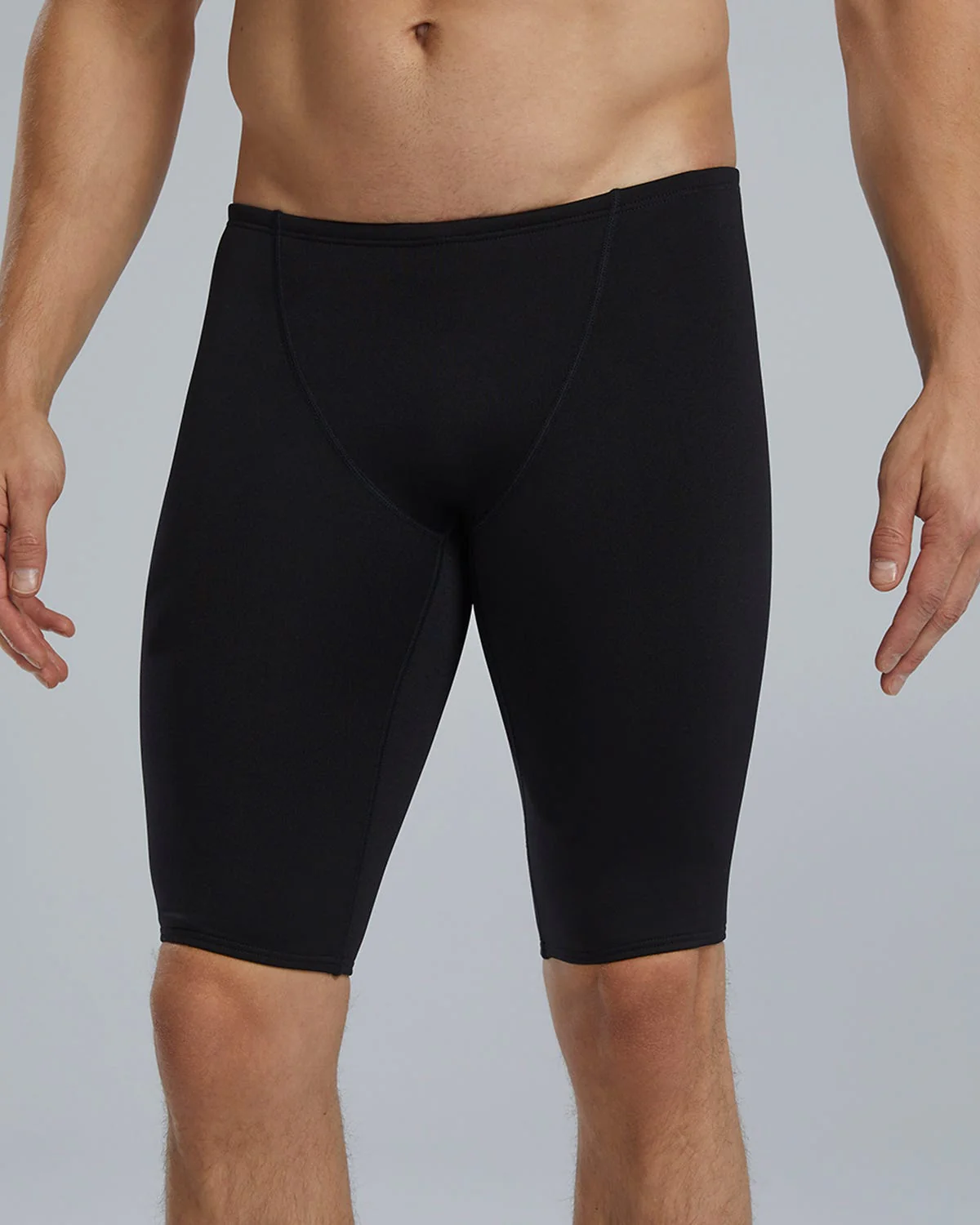 Durafast Elite® Men's Large Logo Jammer Swimsuit - Solid 1 Durafast Elite® Men's Large Logo Jammer Swimsuit - Solid
