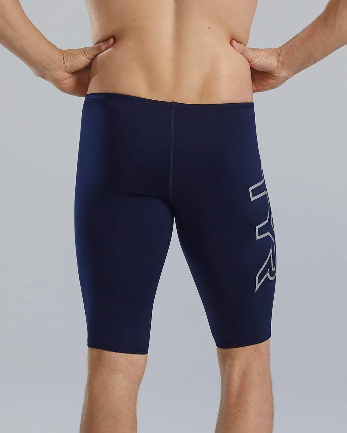 Durafast Elite® Men's Large Logo Jammer Swimsuit - Solid 10 Durafast Elite® Men's Large Logo Jammer Swimsuit - Solid