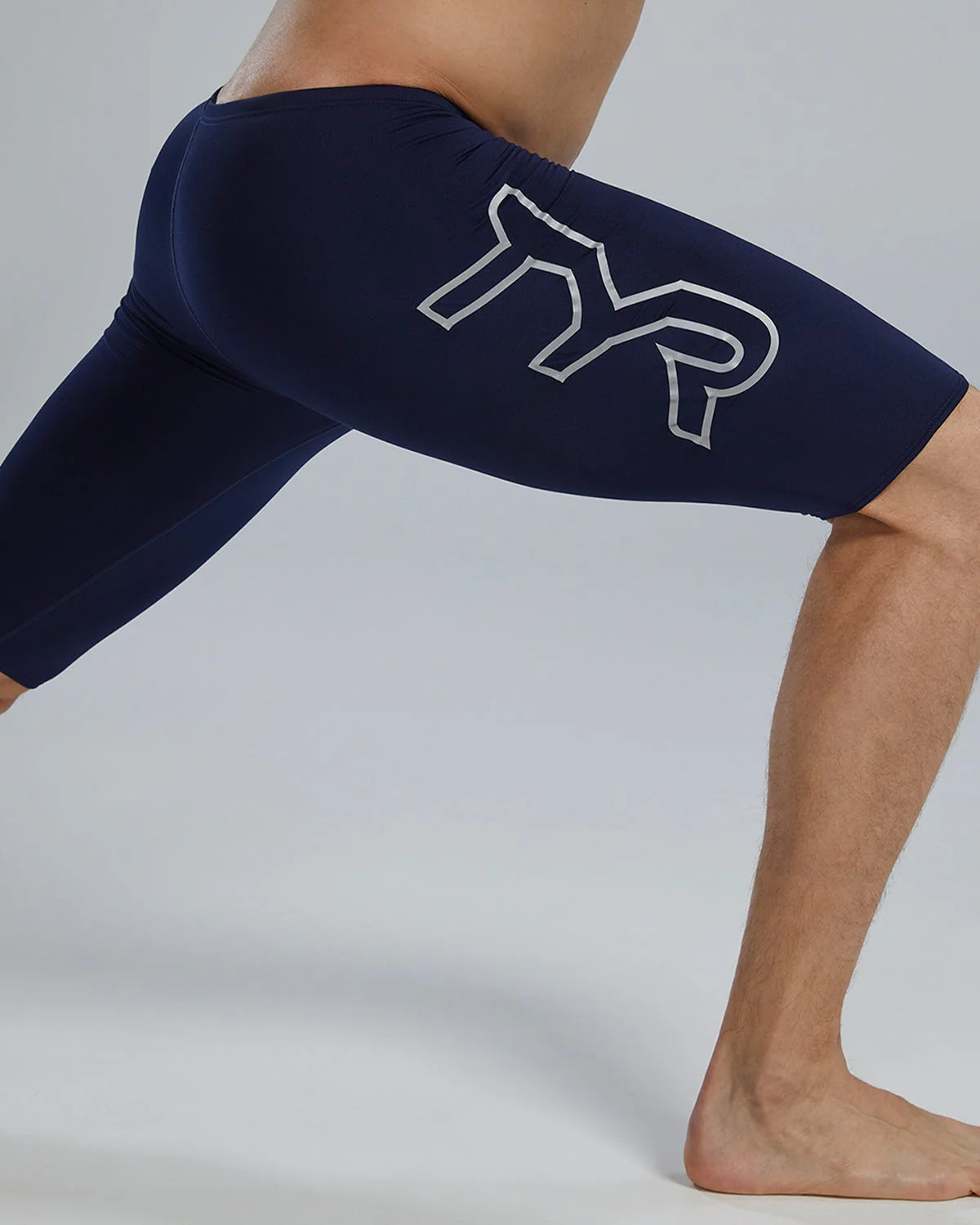 Durafast Elite® Men's Large Logo Jammer Swimsuit - Solid 13 Durafast Elite® Men's Large Logo Jammer Swimsuit - Solid