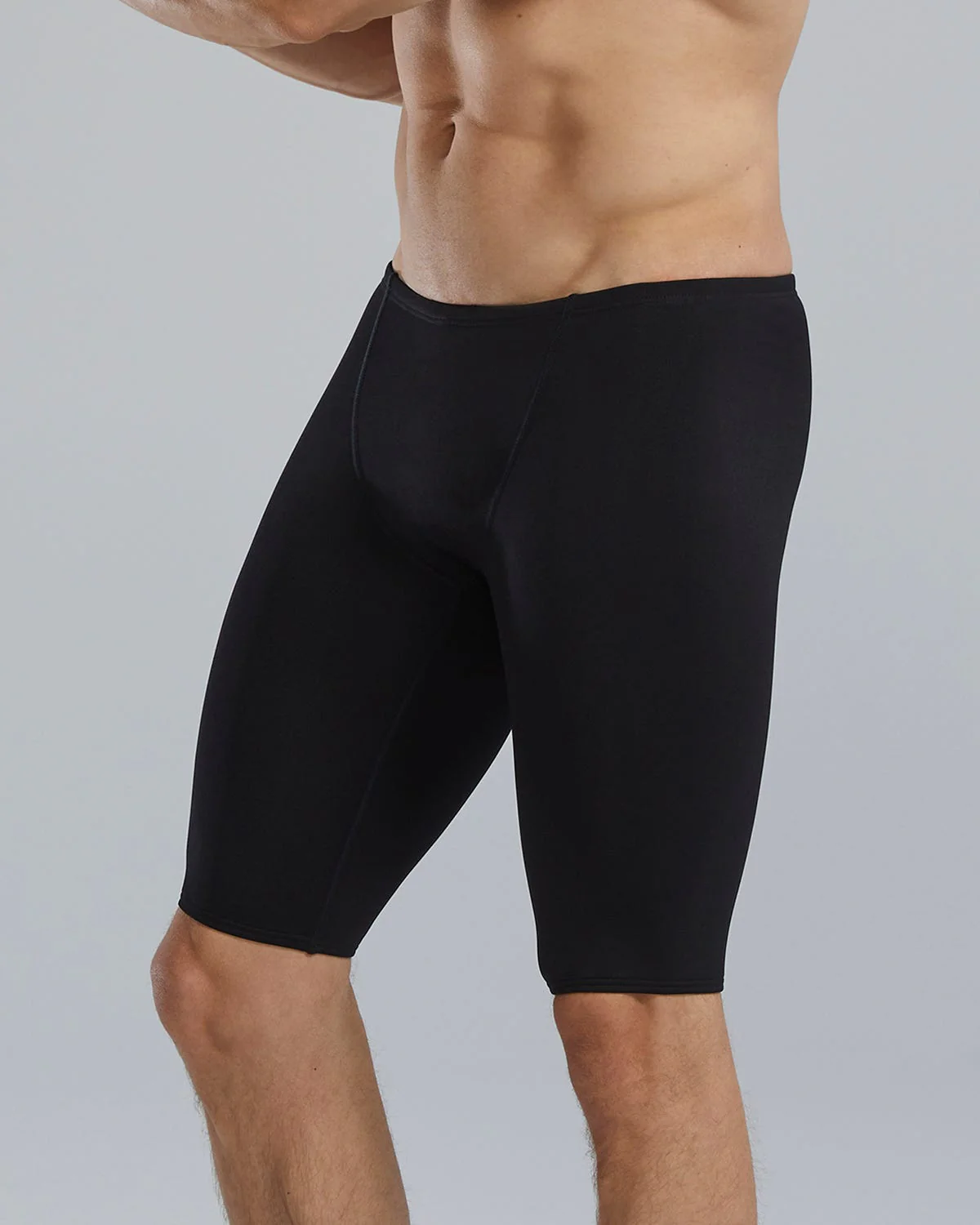 Durafast Elite® Men's Large Logo Jammer Swimsuit - Solid 4 Durafast Elite® Men's Large Logo Jammer Swimsuit - Solid