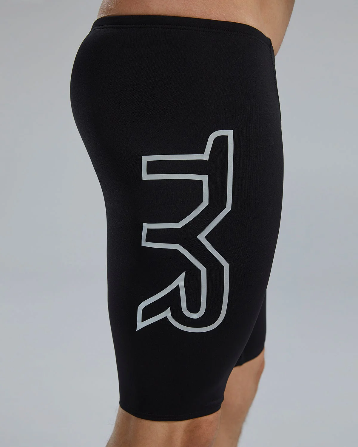 Durafast Elite® Men's Large Logo Jammer Swimsuit - Solid 7 Durafast Elite® Men's Large Logo Jammer Swimsuit - Solid