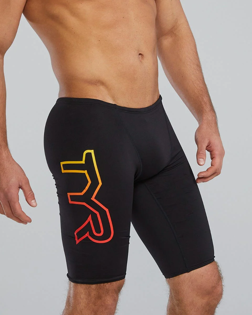 Durafast Elite® Men's Large Logo Jammer Swimsuit - Solid 12 Durafast Elite® Men's Large Logo Jammer Swimsuit - Solid