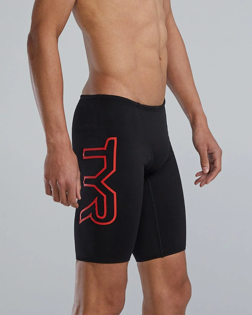 Durafast Elite® Men's Large Logo Jammer Swimsuit - Solid 19 Durafast Elite® Men's Large Logo Jammer Swimsuit - Solid