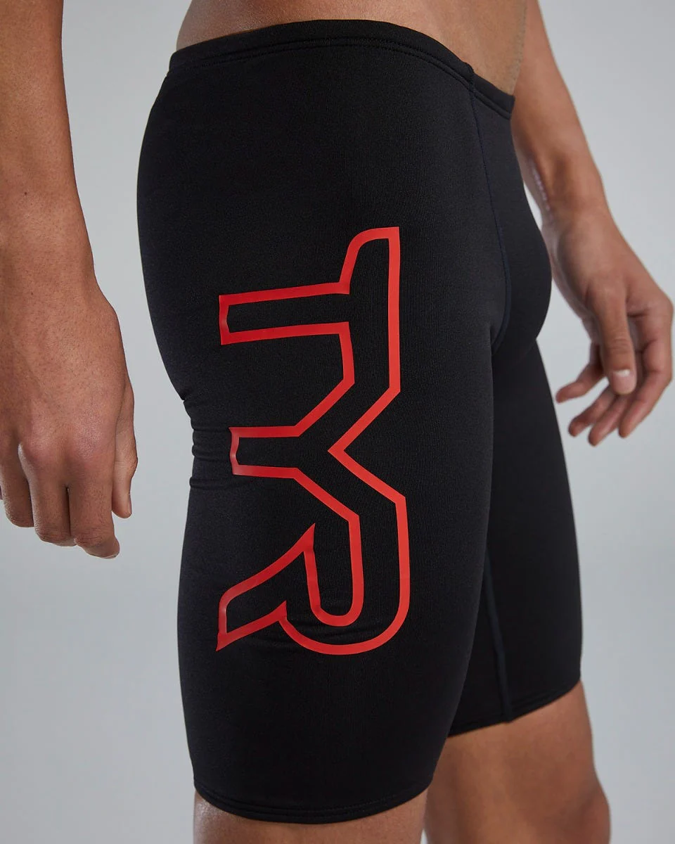 Durafast Elite® Men's Large Logo Jammer Swimsuit - Solid 23 Durafast Elite® Men's Large Logo Jammer Swimsuit - Solid