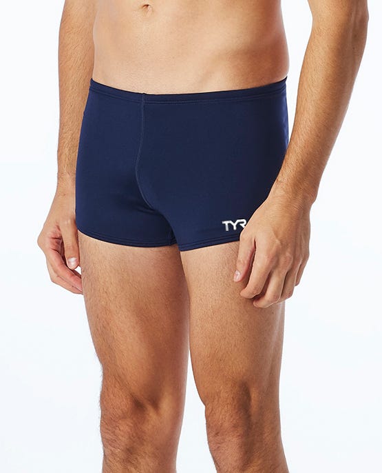 Durafast Elite® Men'sSquare Leg Swimsuit - Solid 4 Durafast Elite® Men'sSquare Leg Swimsuit - Solid