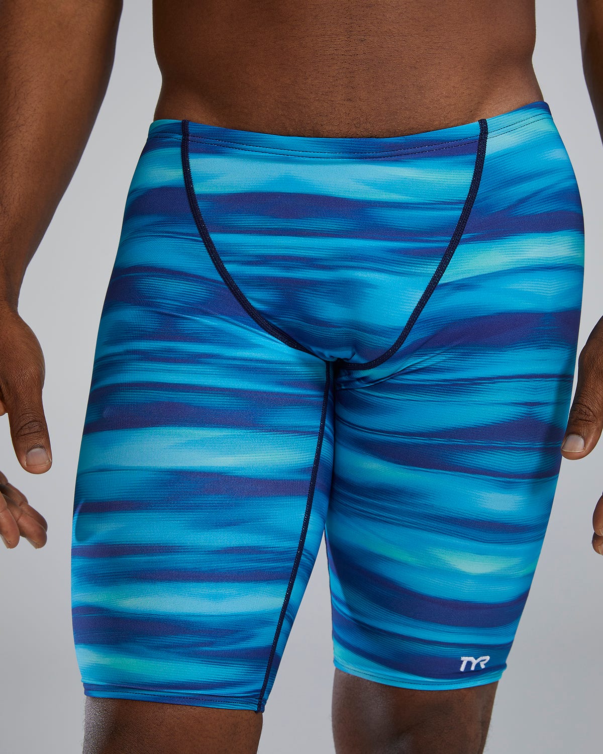 Durafast Lite® Men's Blade Splice Jammer Swimsuit - Technowave 29 Durafast Lite® Men's Blade Splice Jammer Swimsuit - Technowave