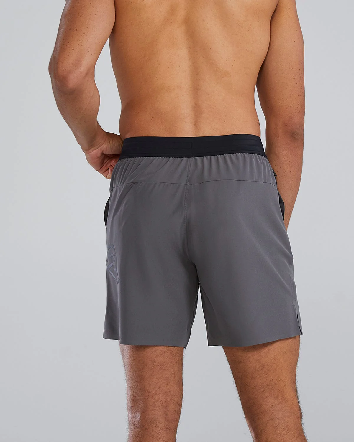 Hydrosphere™ Men's Unlined 7" Unbroken Big Logo Shorts - Solid 2 Hydrosphere™ Men's Unlined 7" Unbroken Big Logo Shorts - Solid