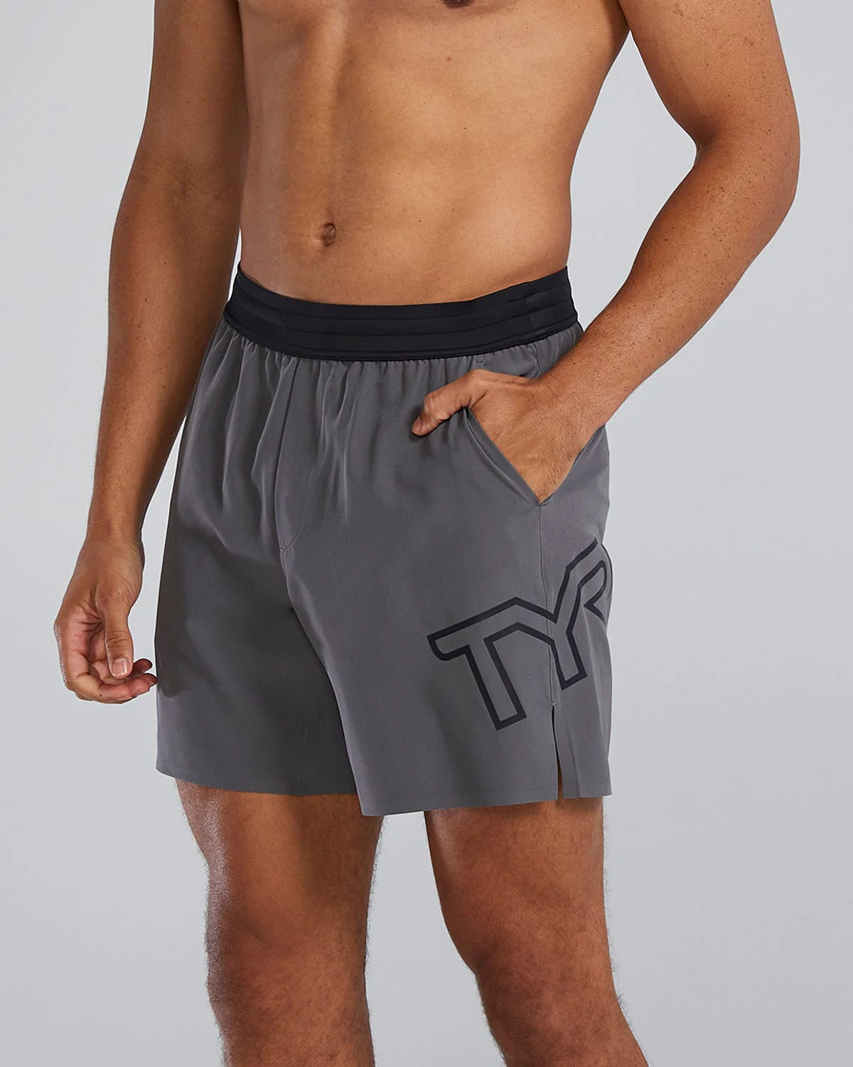 Hydrosphere™ Men's Unlined 7" Unbroken Big Logo Shorts - Solid 3 Hydrosphere™ Men's Unlined 7" Unbroken Big Logo Shorts - Solid
