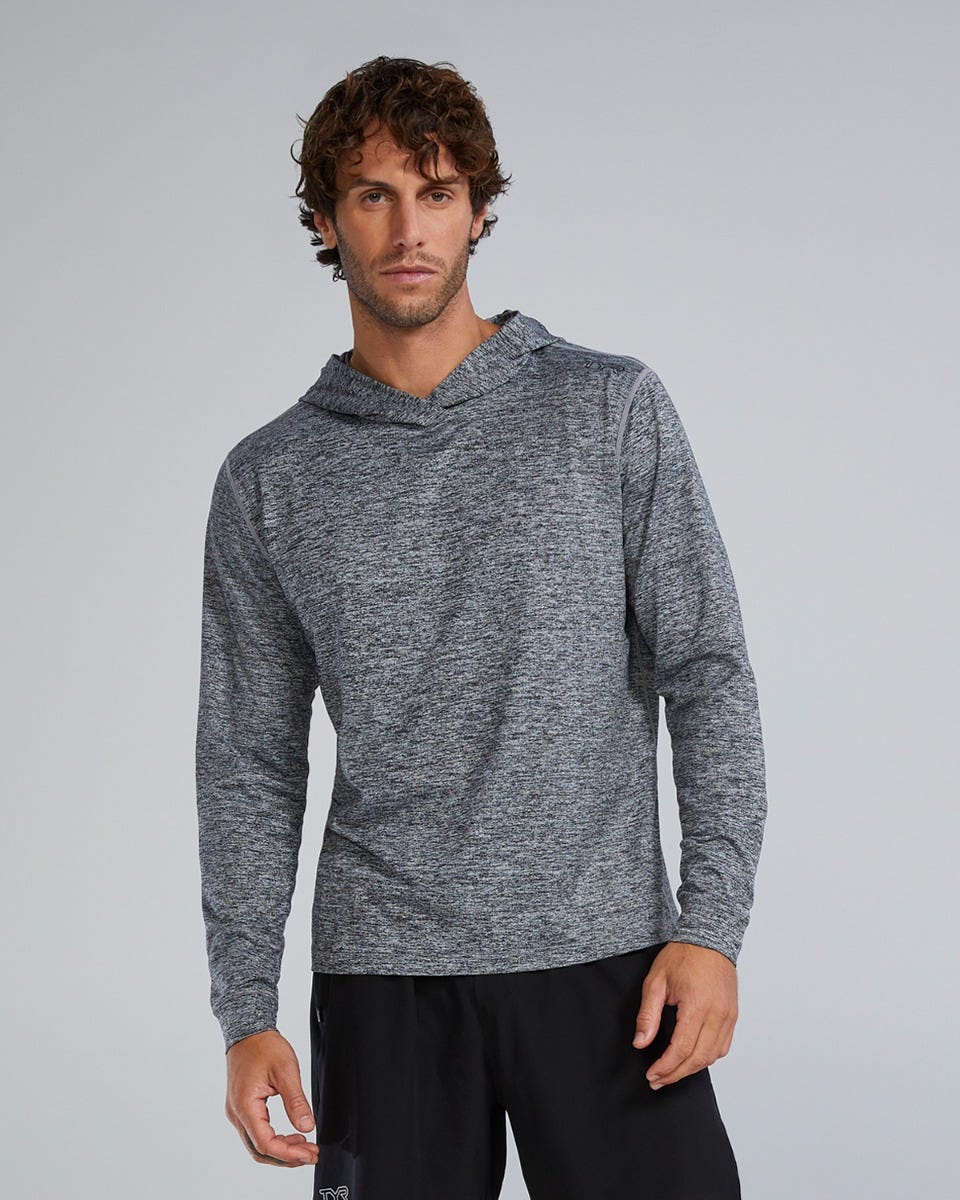 SLS Men's Tech Performance Hoodie - Solid 1 252 Heather Grey / S