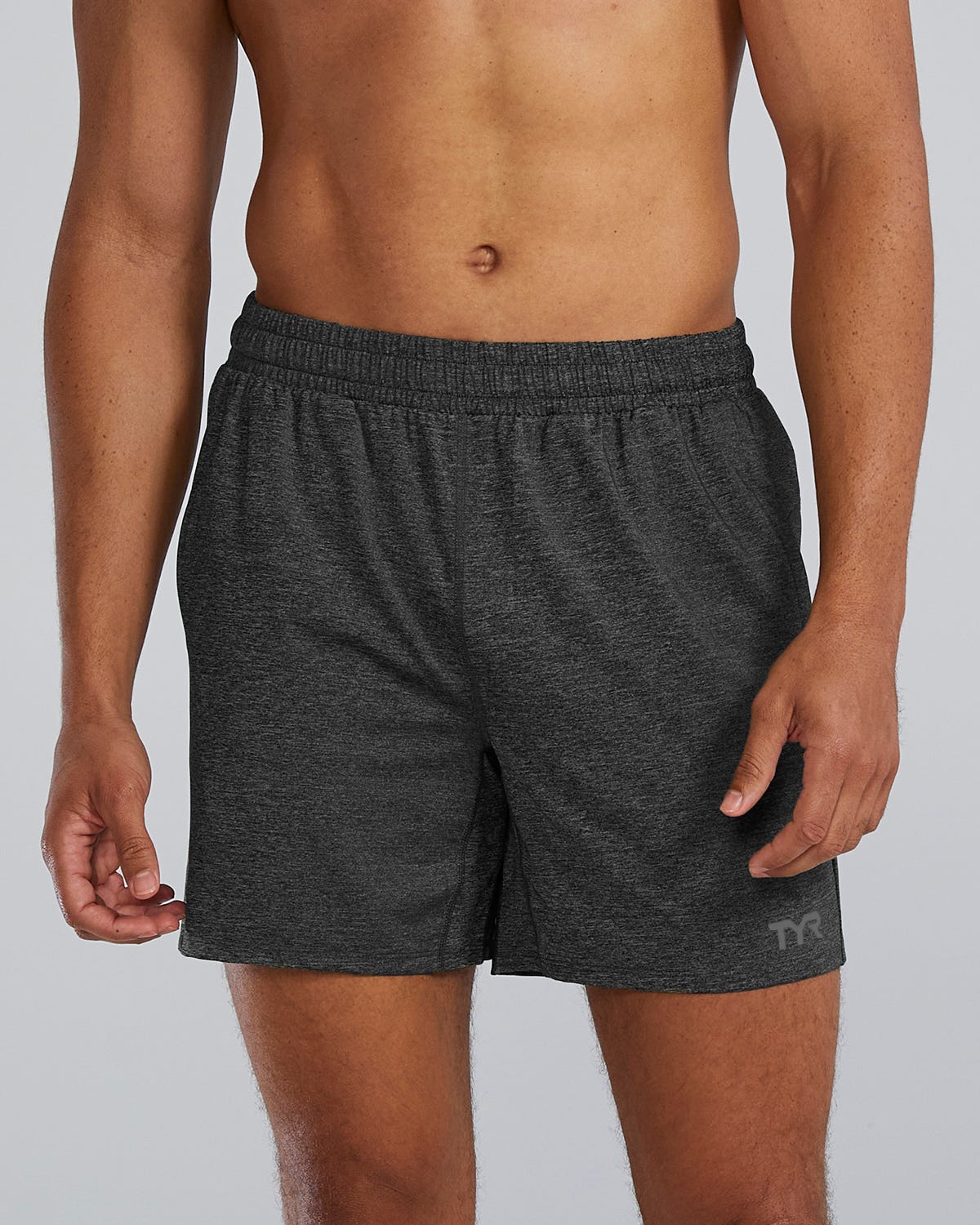Men's Lightweight Knit Short - 6" 1 255 Charcoal Heather / L