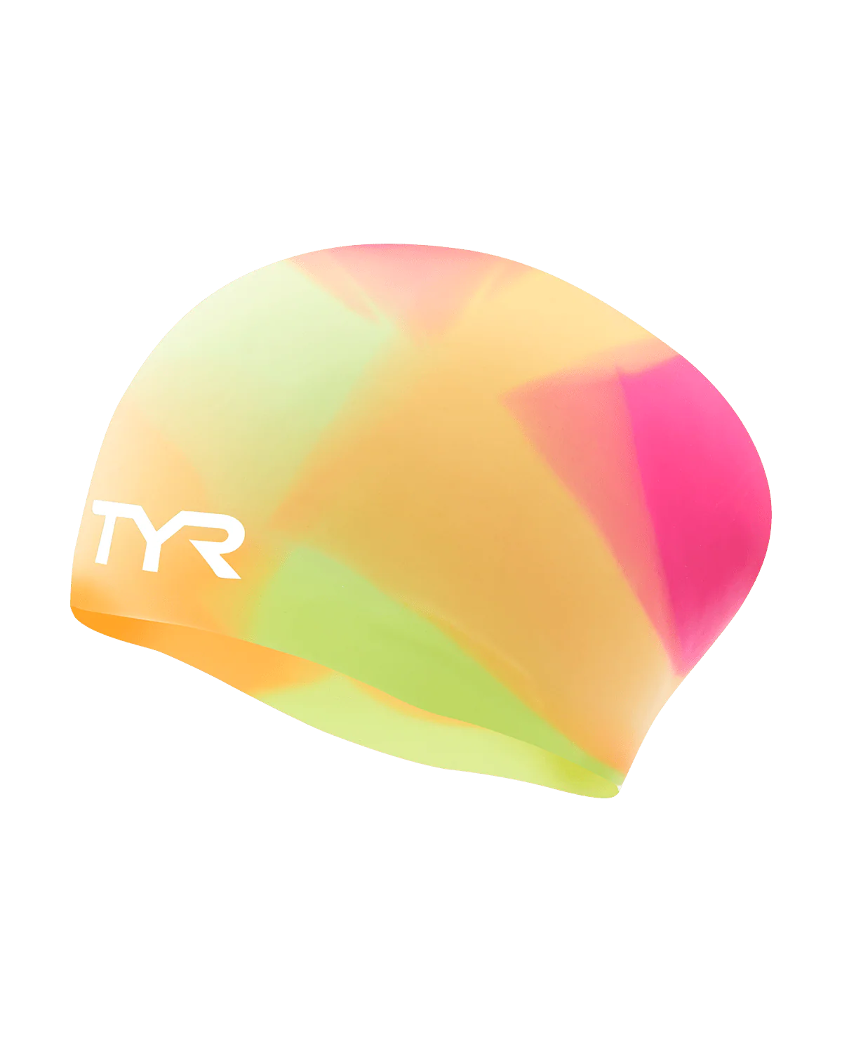 Youth Long Hair Silicone Swim Cap -Tie Dye