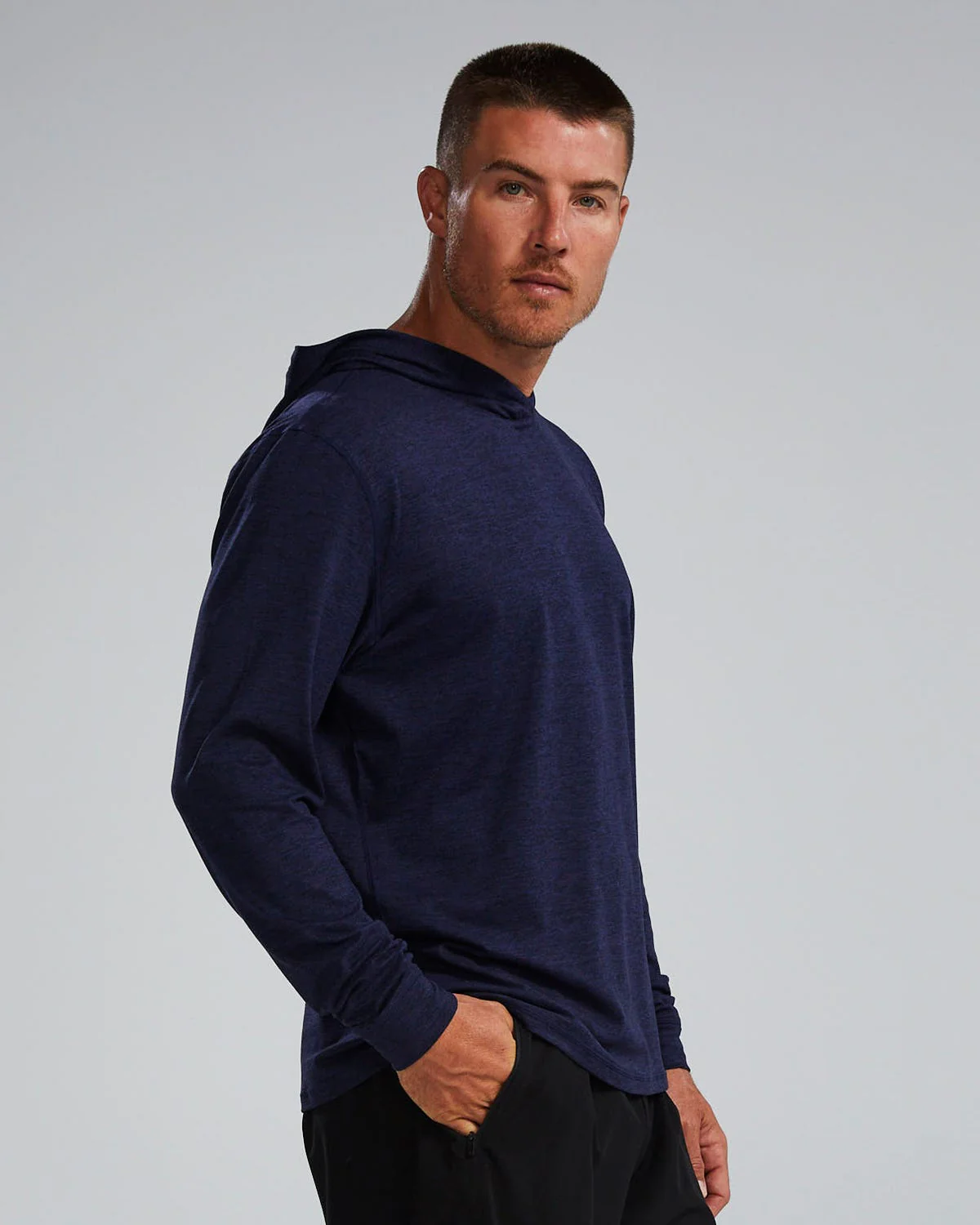 SLS Men's Tech Performance Hoodie - Solid 4 SLS Men's Tech Performance Hoodie - Solid