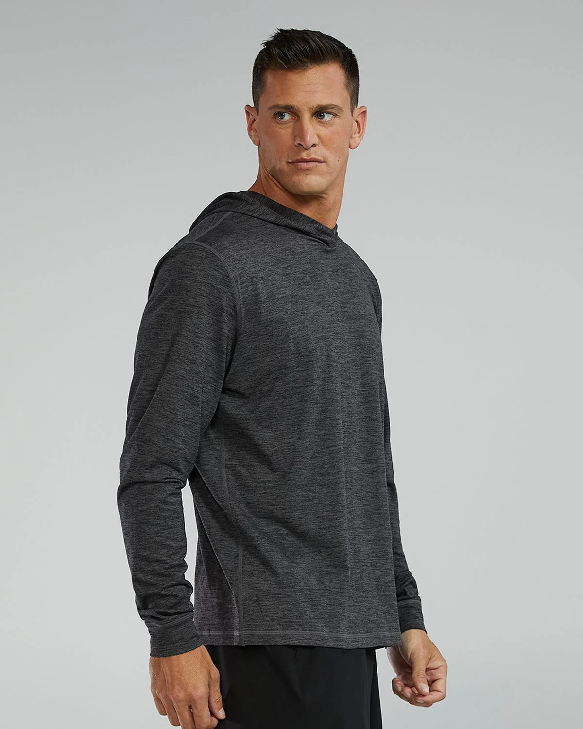 SLS Men's Tech Performance Hoodie - Solid 4 SLS Men's Tech Performance Hoodie - Solid