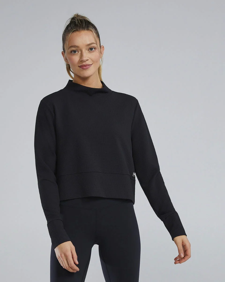 Waffle Cropped Pullover 1 Waffle Cropped Pullover