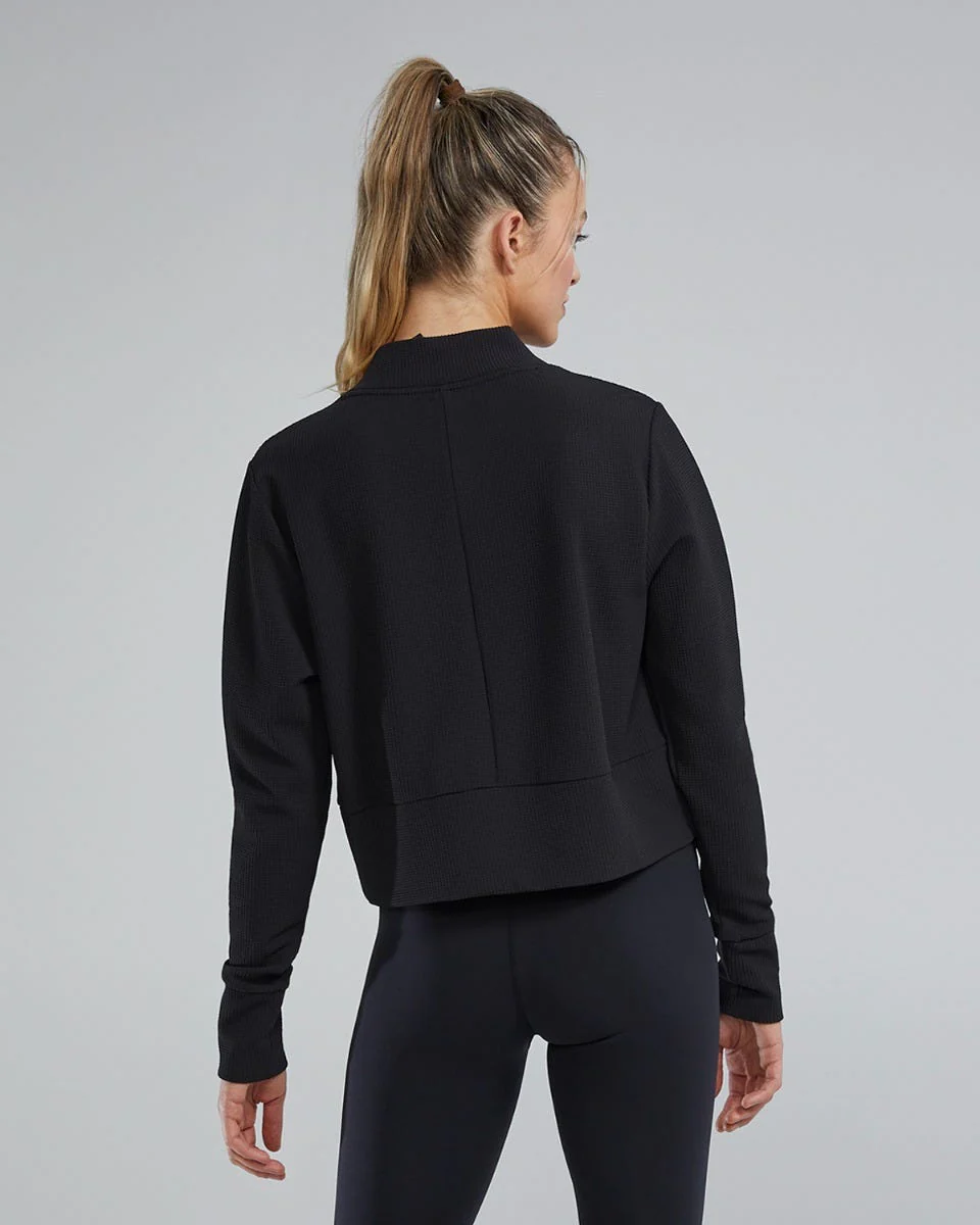 Waffle Cropped Pullover 2 Waffle Cropped Pullover