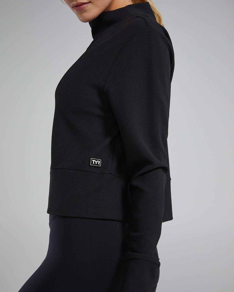 Waffle Cropped Pullover 6 Waffle Cropped Pullover