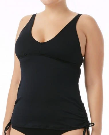 Women's V-Neck Tankini - Solid