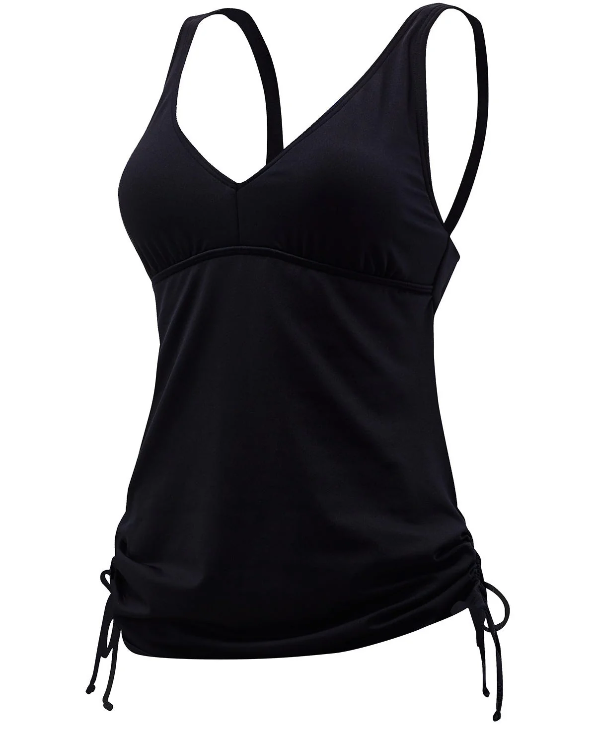 Women's V-Neck Tankini - Solid 3 Women's V-Neck Tankini - Solid
