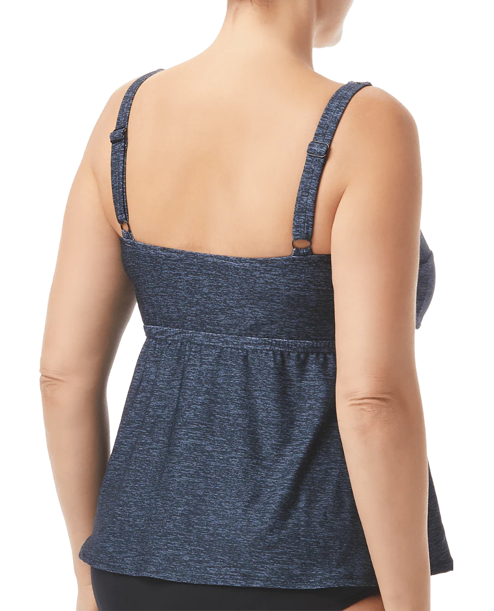 Women's Twisted Bra Tankini Plus - Mantra 2 Women's Twisted Bra Tankini Plus - Mantra