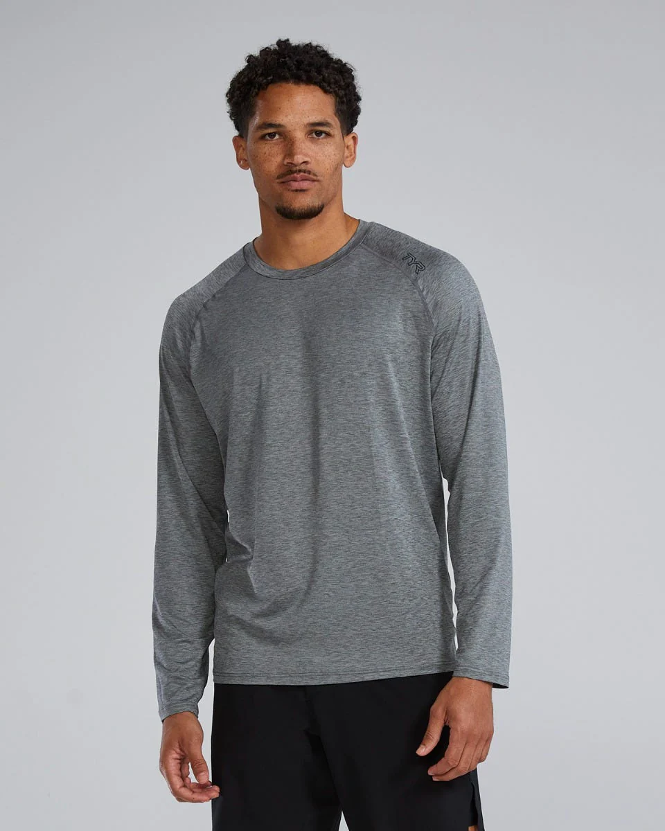ClimaDry™ Men's Raglan Long Sleeve Tech Tee - Solid / Heather