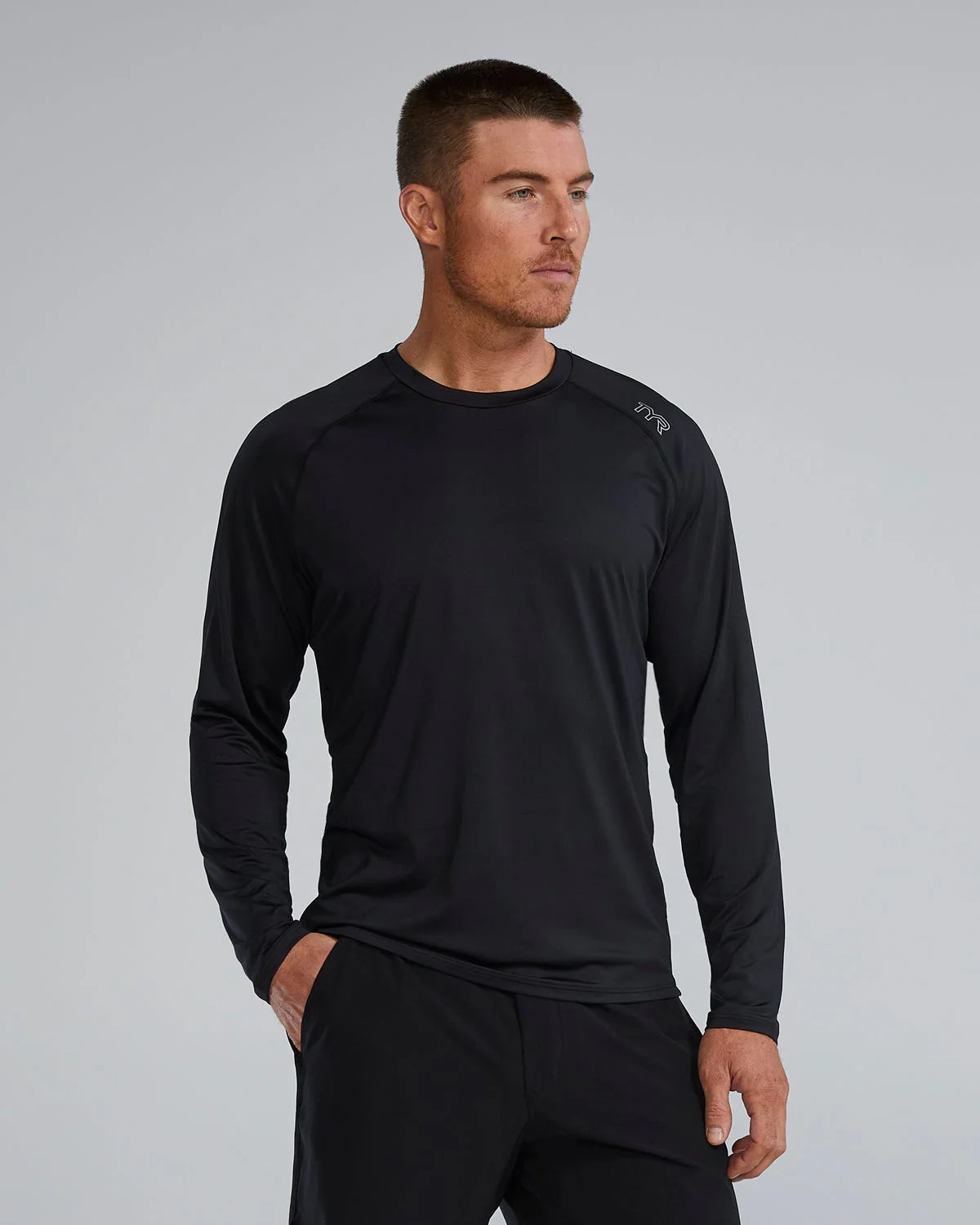 ClimaDry™ Men's Raglan Long Sleeve Tech Tee - Solid / Heather 20 ClimaDry™ Men's Raglan Long Sleeve Tech Tee - Solid / Heather