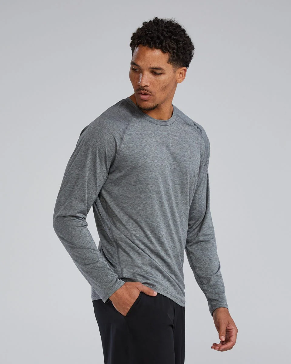 ClimaDry™ Men's Raglan Long Sleeve Tech Tee - Solid / Heather 4 ClimaDry™ Men's Raglan Long Sleeve Tech Tee - Solid / Heather
