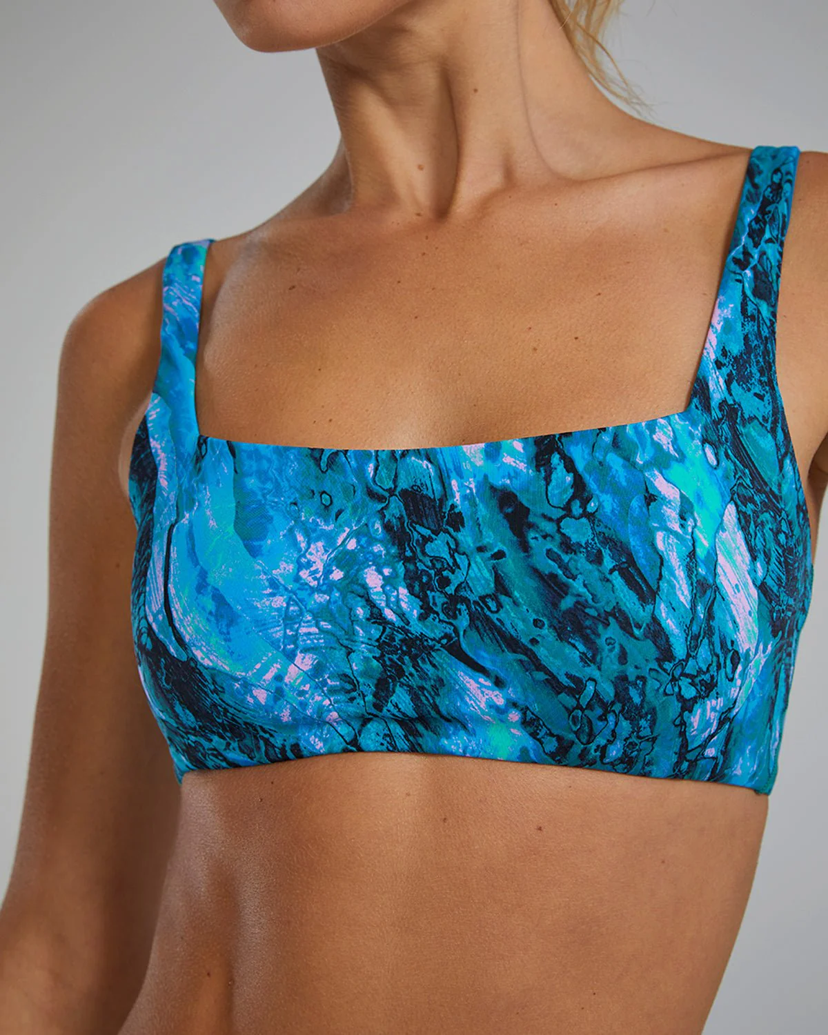Women's Kelly Square Neck Bikini Top Prismatic 6 Women's Kelly Square Neck Bikini Top Prismatic