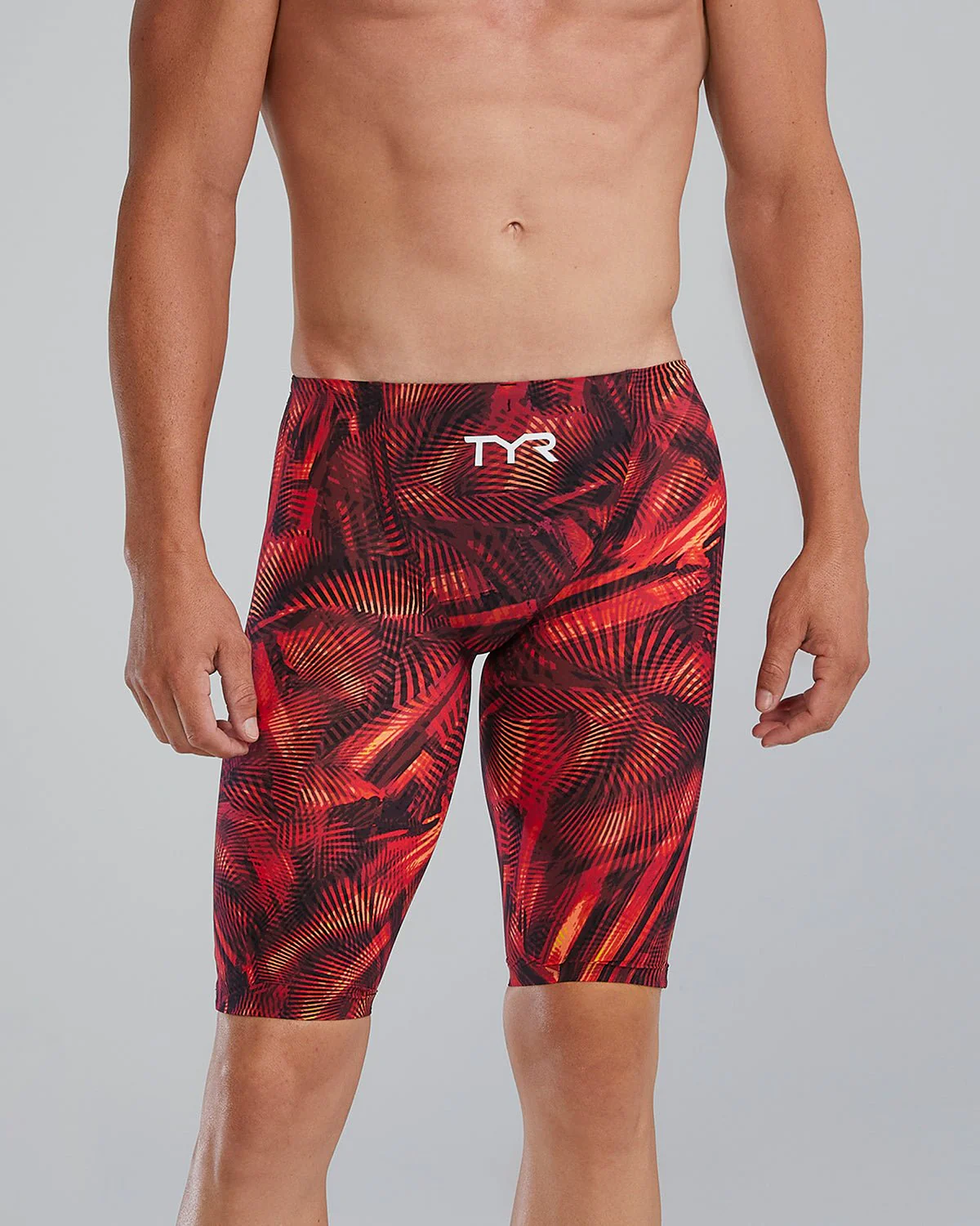 Men's Avictor High Waist Jammer Tech Suit - Helux 9 639 Red/Orange / 20