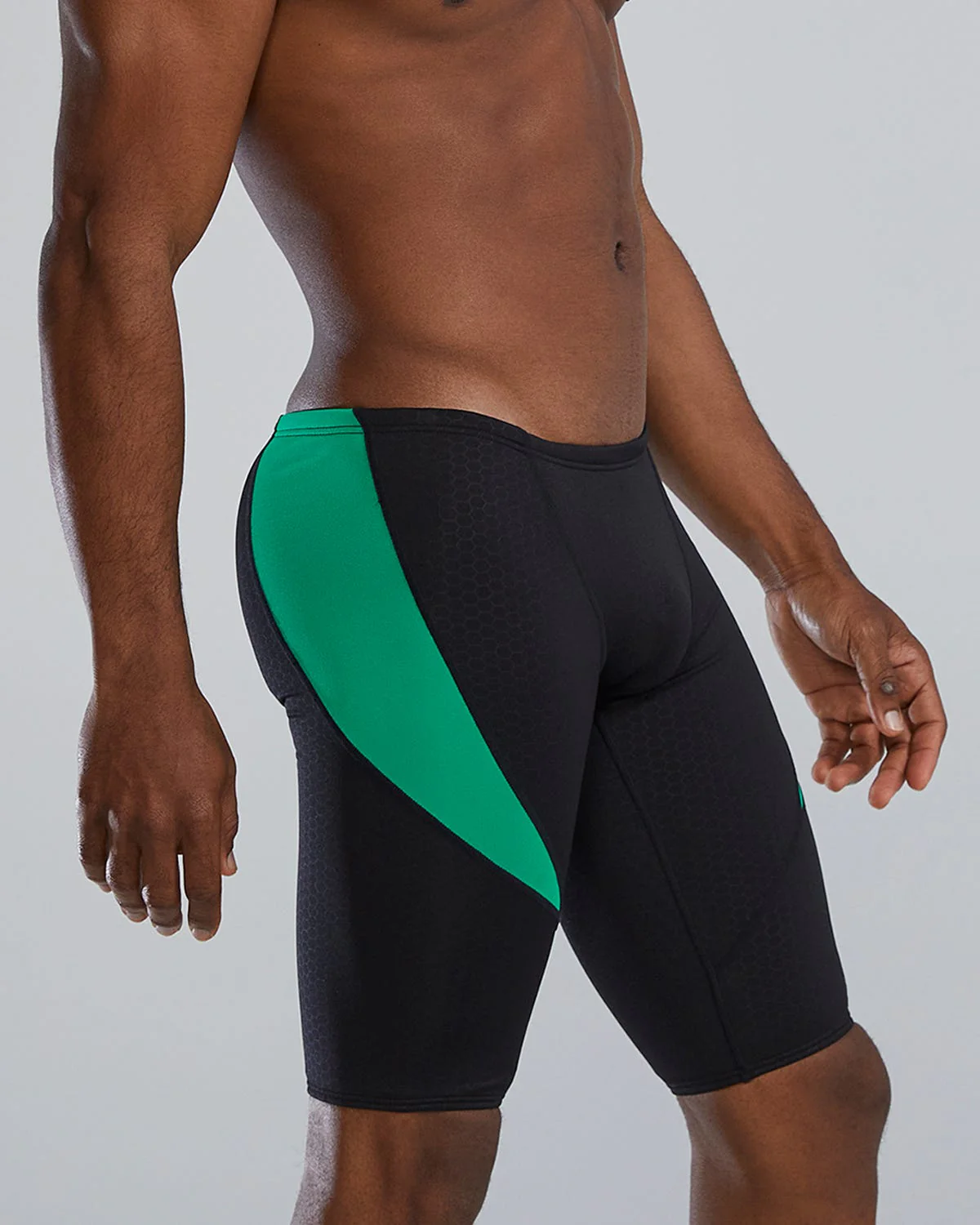 Durafast Elite® Men's Curve Splice Jammer Swimsuit - Hexa 11 Durafast Elite® Men's Curve Splice Jammer Swimsuit - Hexa