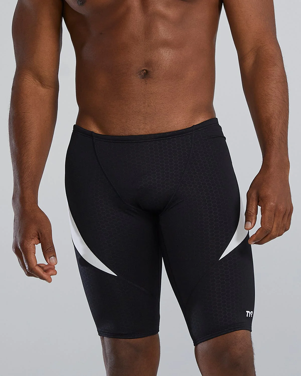 Durafast Elite® Men's Curve Splice Jammer Swimsuit - Hexa 16 Durafast Elite® Men's Curve Splice Jammer Swimsuit - Hexa