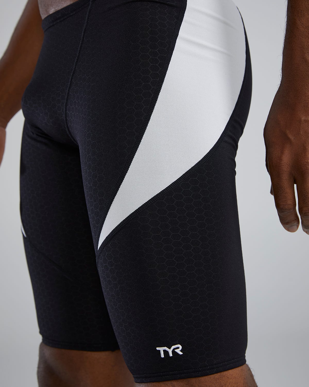 Durafast Elite® Men's Curve Splice Jammer Swimsuit - Hexa 20 Durafast Elite® Men's Curve Splice Jammer Swimsuit - Hexa