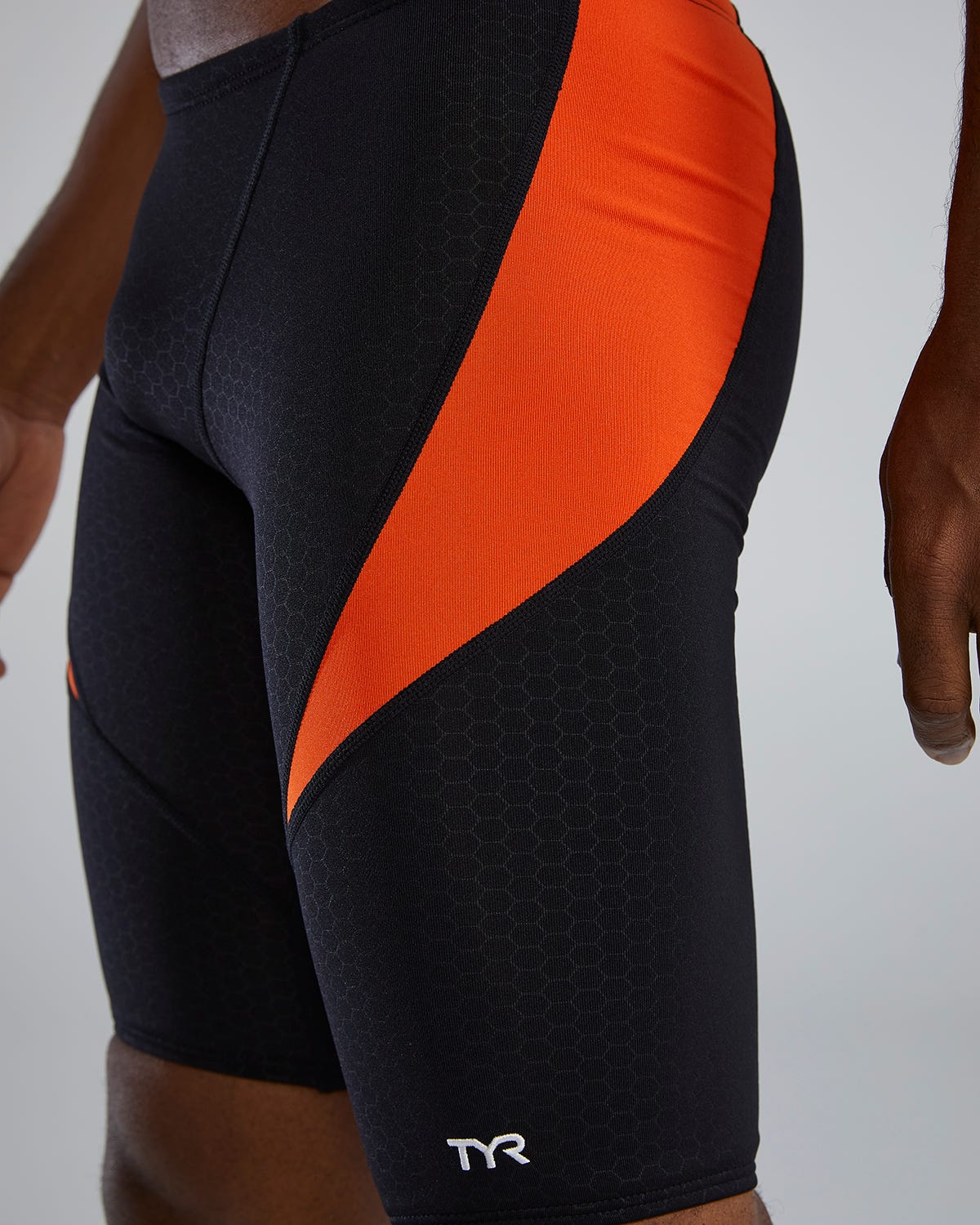 Durafast Elite® Men's Curve Splice Jammer Swimsuit - Hexa 29 Durafast Elite® Men's Curve Splice Jammer Swimsuit - Hexa