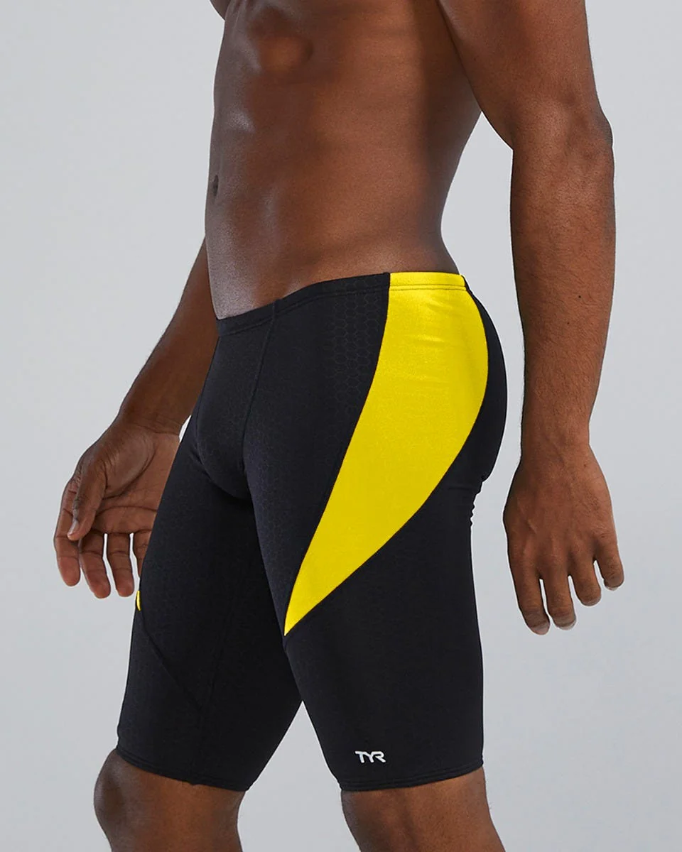 Durafast Elite® Men's Curve Splice Jammer Swimsuit - Hexa 3 Durafast Elite® Men's Curve Splice Jammer Swimsuit - Hexa