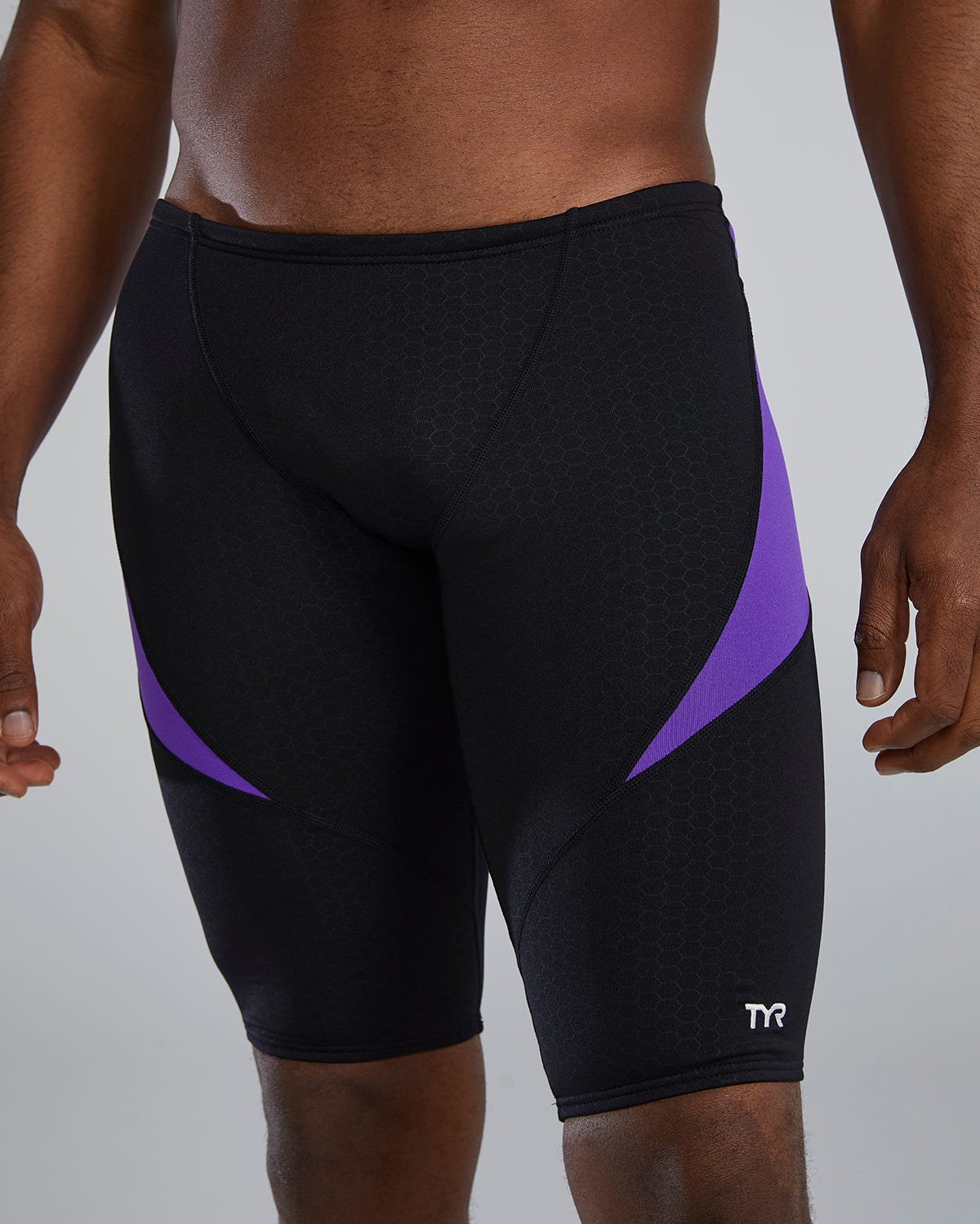 Durafast Elite® Men's Curve Splice Jammer Swimsuit - Hexa 36 Durafast Elite® Men's Curve Splice Jammer Swimsuit - Hexa