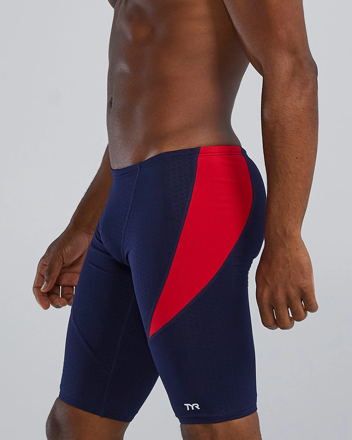 Durafast Elite® Men's Curve Splice Jammer Swimsuit - Hexa 44 Durafast Elite® Men's Curve Splice Jammer Swimsuit - Hexa