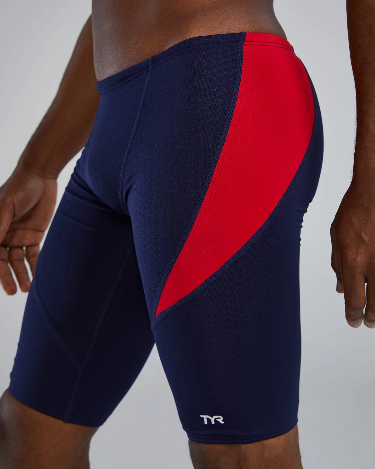 Durafast Elite® Men's Curve Splice Jammer Swimsuit - Hexa 47 Durafast Elite® Men's Curve Splice Jammer Swimsuit - Hexa