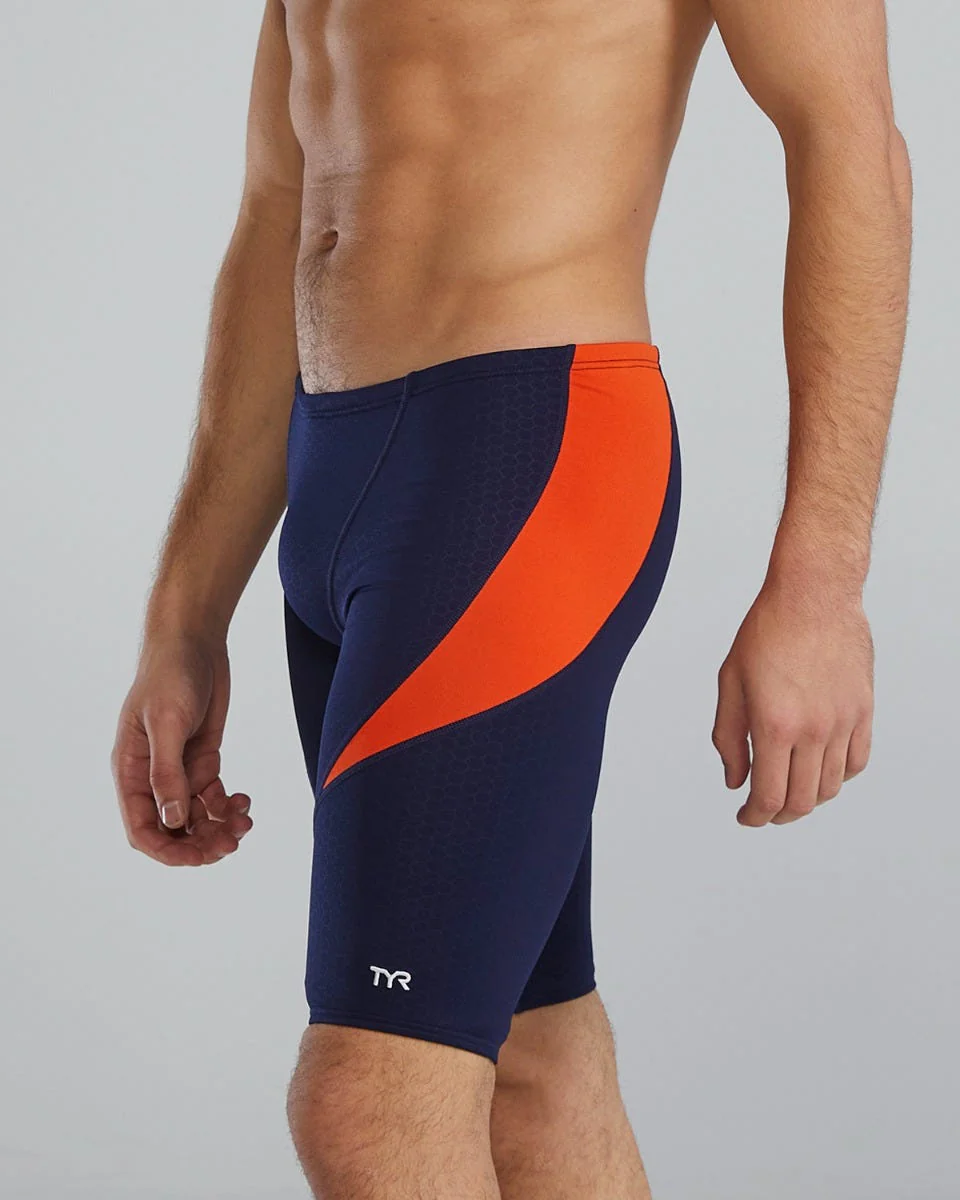 Durafast Elite® Men's Curve Splice Jammer Swimsuit - Hexa 52 Durafast Elite® Men's Curve Splice Jammer Swimsuit - Hexa