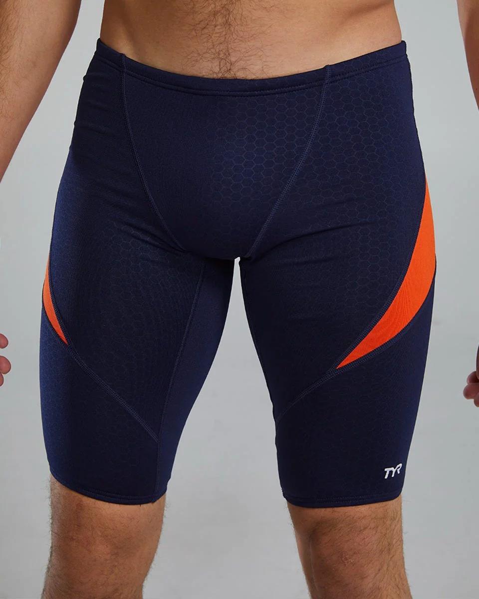 Durafast Elite® Men's Curve Splice Jammer Swimsuit - Hexa 54 Durafast Elite® Men's Curve Splice Jammer Swimsuit - Hexa
